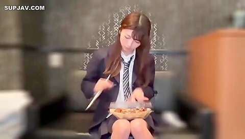 0legal, Slender, Tits Girl. She Has A Date With School Uniform And Gets Fucked In Hotel And Nakadashi!