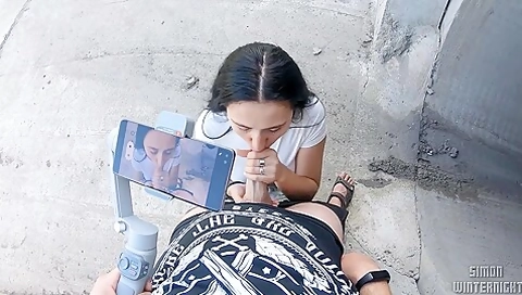 Asked Me To Film Her Cock Sucking Skills